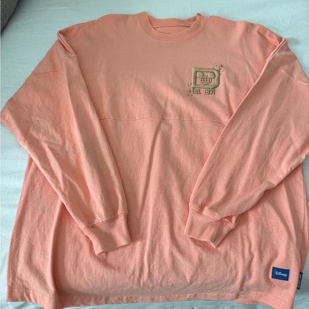 Disney Coral Sparkle Sweatshirt